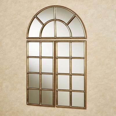 Touch of Class Passage Wall Mirror Set Aged Gold Set of Three, Set of Three, Aged Gold