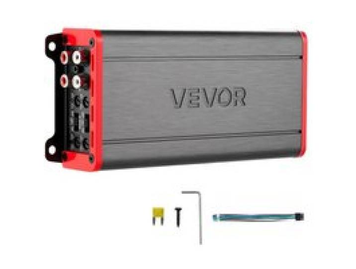 VEVOR Autoverstärker 4-Kanal, Endstufe Klasse D Überbrückbar, Max. 4 x 272 W an 4 Ohm / 4 x400 W an 2 Ohm, Hochleistungsverstärker für SUVs Pickups Geländewagen Mehrkanal-Audioverstärker