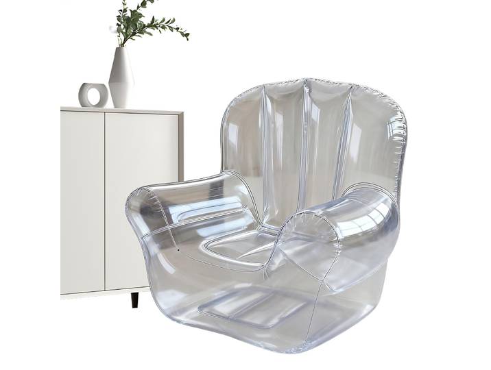 Canapé gonflable Transparent épais en PVC, siège inclinable gonflable pour Camping en plein air, pour une personne, pour piscine, chambre à coucher