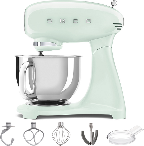 SMEG Full Color Pastellgrün - Küchenmaschine - Edelstahlschüssel 4,8 Liter