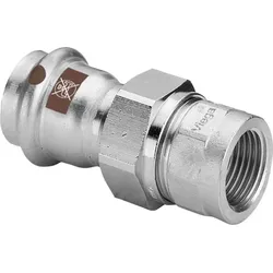 Viega Temponox Verschraubung 812171 22 mm x Rp 1, Stahl, nicht rostend, Rp-Gewinde, SC-Contur