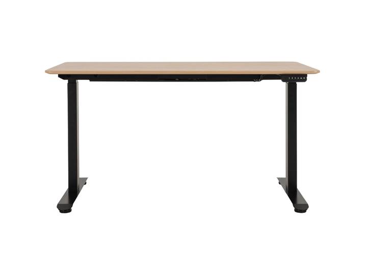 Schreibtisch Lario weiss/schwarz MDF Höhenverstellbar B 140 T 70 cm