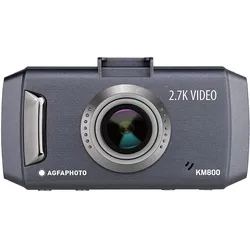 Agfaphoto KM800 (Eingebautes Display, Eingebautes Mikrofon, Full HD), Dashcam, Grau