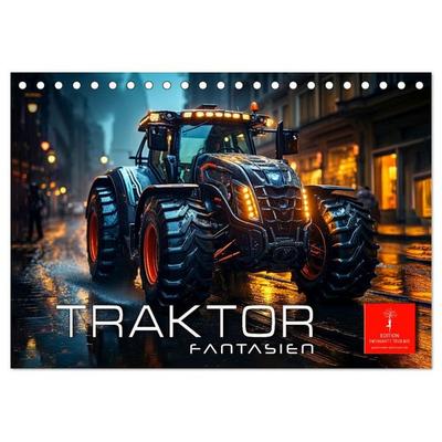 Traktor Fantasien (Tischkalender 2027 DIN A5 quer), CALVENDO Monatskalender