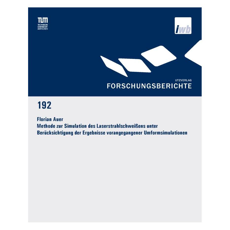 UTZ Verlag Auer:Methode zur Simulation des Laserst (Softcover, Florian Auer) (56860635)