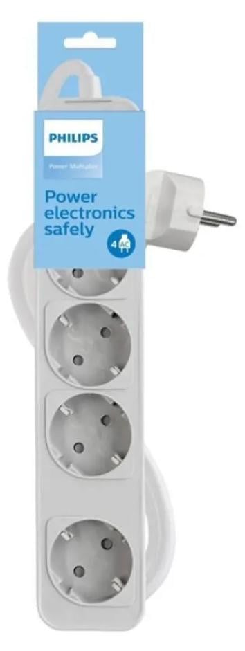 Philips CHP2144W/12 universele meerwegstekker, 1,5 meter, EU-stekker, 220V
