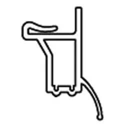 Normstahl Entrematic Zargendichtung, Länge 3135 mm, (mittig geteilt)