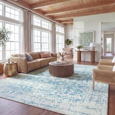 SAFAVIEH Madison Snowflake Medallion Rustic Farmhouse Distressed Rug