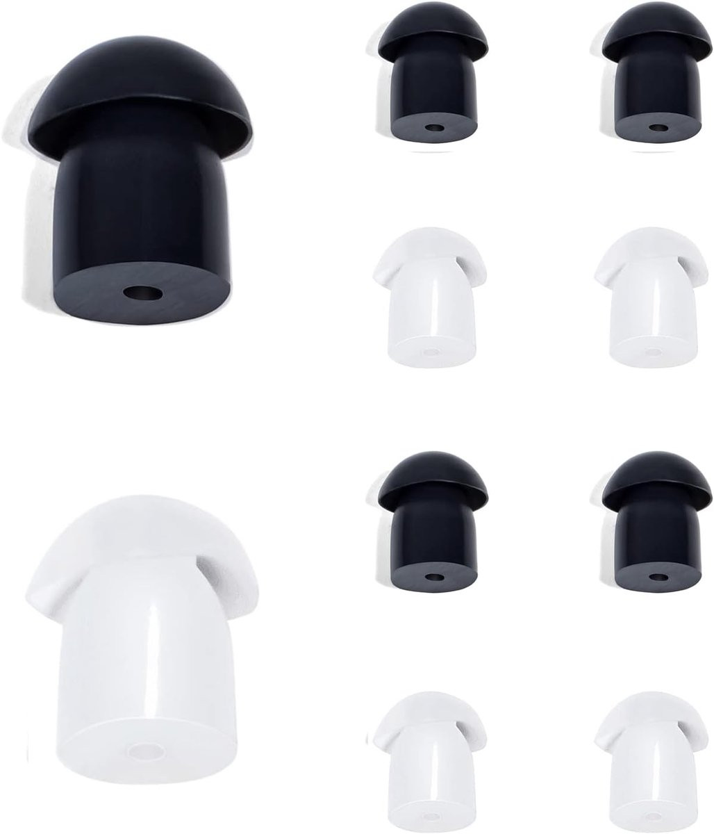 HYSHIKRA Akoestische veiligheidsbuis voor Baofeng Motorola Kenwood walkietalkies, hoofdtelefoon, 10 stuks, zwart en wit
