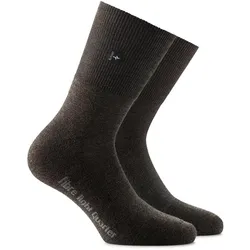 Rohner, Unisex, Sportsocken, Fibre Light Quarter (39 - 41), Braun