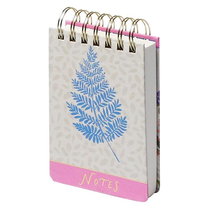 Rössler Notizblock Wild Flowers 10x15,2cm 384 Blatt liniert perforiert Wire-O (10 x 15,2 cm, Liniert, Harter Einband) (75728082)