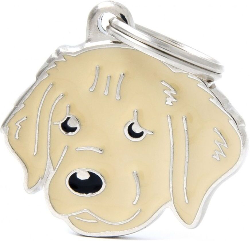 MyFamily Medaglietta per Cani Personalizzabile Golden Retriever Friends