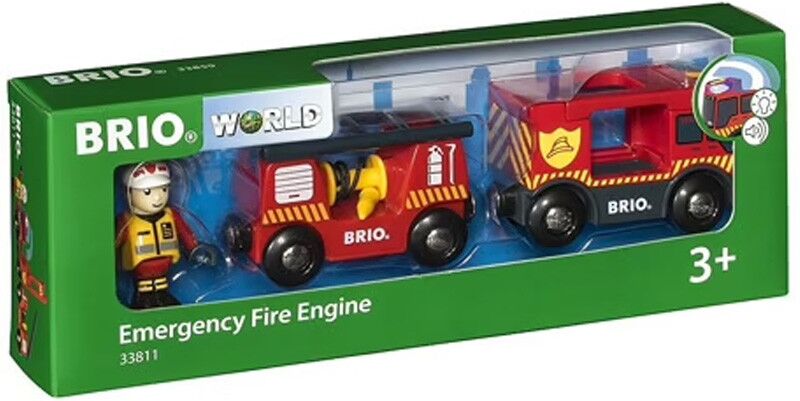 Coffret World : Camion de Pompiers Son et Lumière - BRIO