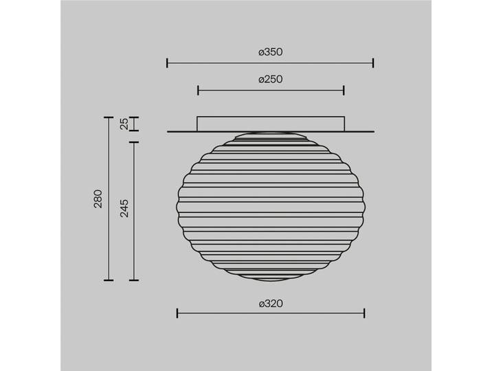 Maytoni Deckenleuchte Reels, dimmbar, schwarz, für Wohn- / Esszimmer, Metall