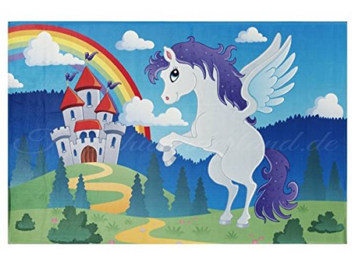 Moderner Kinderteppich Lovely Kids - in Rechteck - Farbe: Bunt, Maße: 80x150 cm by Lovely Kids