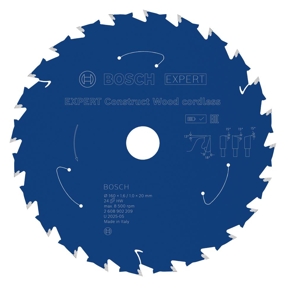 DeWalt EXPERT Construct Wood Kreissägeblatt, 160x20 mm, T24 (2608902209)