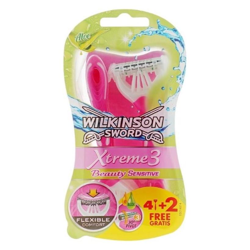 Wilkinson Xtreme 3 Beauty Sensitive Razors 6Pcs. (4027800321025)