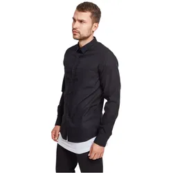 Urban Classics Herren Freizeithemd CHECKED FLANELL - Regular Fit - 00044 blk/red - L