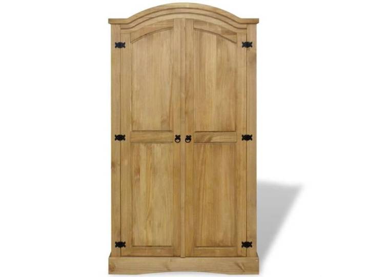 Armoire Garde-robe Pin mexicain - Corona - Gamme Corona 2 portes - Marron