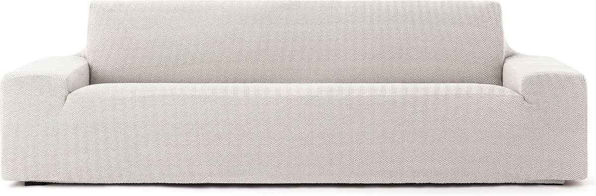 Bi-elastische bankovertrek voor 5-zits sofa - Meubelbeschermer - Ecru