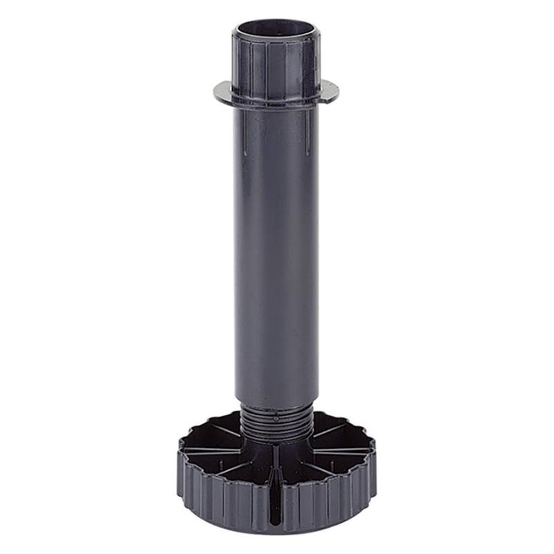 Hettich Sockelverstellfuss Korrekt Kunststoff schwarz 130 mm Verstellbereich -6/+30 mm (1 Stk.) (61852)