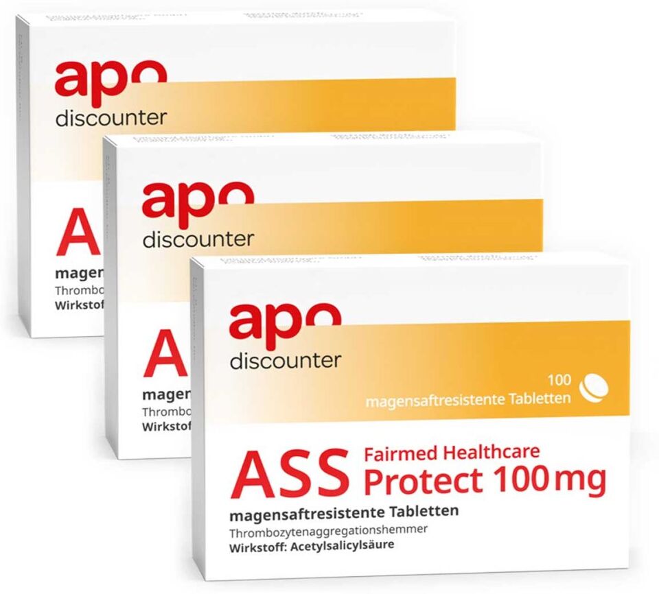 ASS 100 mg Protect, magensaftresistent von apodiscounter 3x100stk