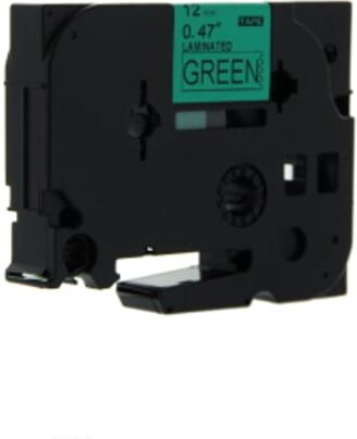 Q-Nomic TZe-731 cinta 12mm texto negro sobre verde (8M)