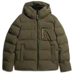 Superdry, Herren, Skijacke, Ski Sports Gepolsterte Jacke (L), Braun, Grün