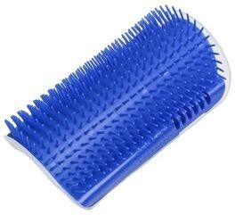 Smart Shopping Spot Self Grooming Cat Scratcher Brush Wall Mounted Cat Self Groomer Hair Remover Massager blue