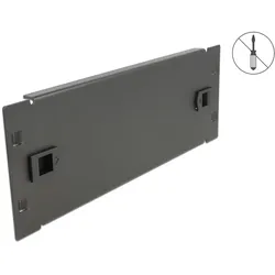 DELOCK 10" Netzwerkschrank Blindabdeckung 2 HE schwarz