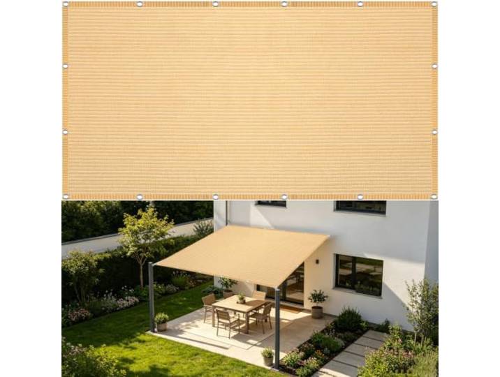 Segel Baldachin Atmungsaktiv Beschattungsnetz 5.3x7.5m Creme Farben Atmungsaktiv Sonnenschutz Sunsegel Atmungsaktiv Sonnenschutz Für Gewächshaus Pergola