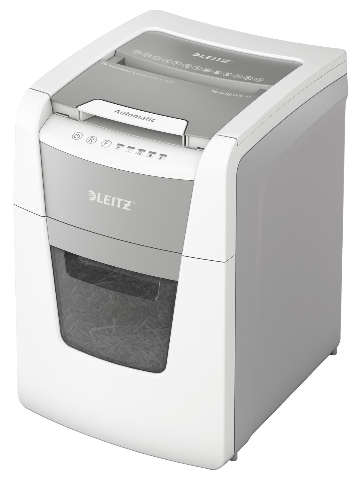 Leitz IQ Autofeed Small Office 100 Automatischer Aktenvernichter Mikroschnitt, P5
