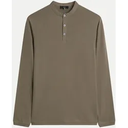 Henleyshirt CIBADO Braun XL