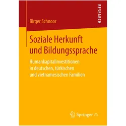 Soziale Herkunft und Bildungssprache, Fachbücher von Birger Schnoor