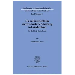 Liavas:Die aussergerichtliche einvernehm, Fachbücher von Konstantina Liavas