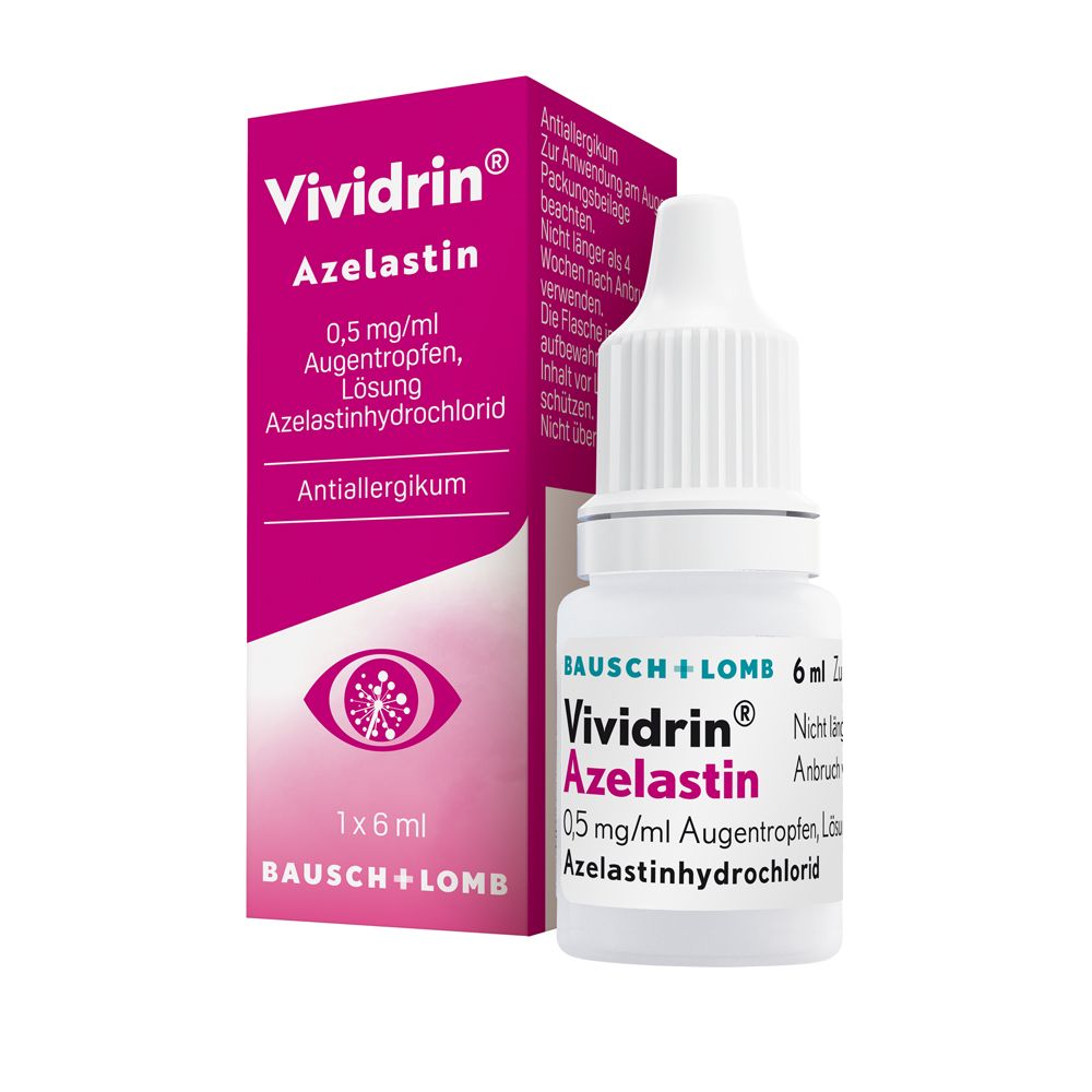 Vividrin Azelastin 0,5 mg/ml Augentropfen 6 ml