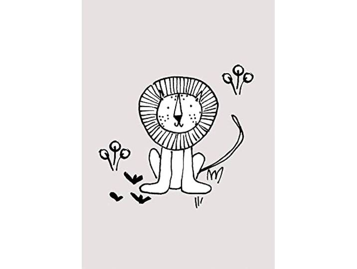 Komar Scribble Lion Tableau sans cadre 50 x 70 cm