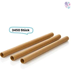 Papier- Trinkhalm, JUMBO 8 x 230 mm, 3.450 Stk, verschiedene Farben