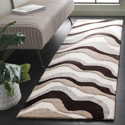 SAFAVIEH Handmade Ebony Triada Modern Wool Rug