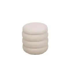 Pouf   ¦ weiß ¦ Maße (cm): B: 40 H: 41