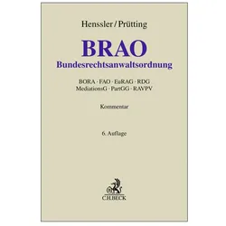 Bundesrechtsanwaltsordnung, Fachbücher von Martin Henssler, Hanns Prütting, Felix Busse
