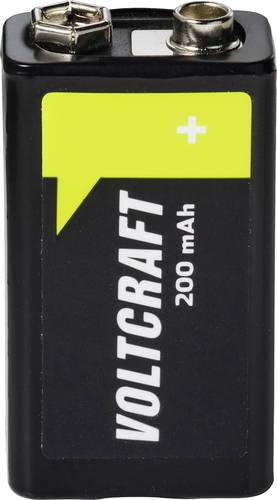 VOLTCRAFT 9V Block-Akku NiMH 200 mAh 8.4V Ready to use 1St.