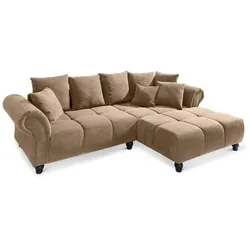 filippo Ecksofa Marta Cord Braun Hellbraun