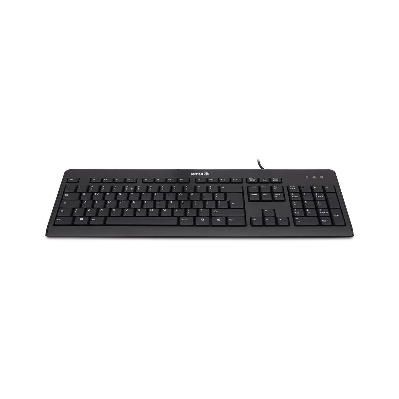 Terra Keyboard 1500 Corded [US/EU] USB black Copilot QWERTY, 105 Tasten, kabelgebunden, 1,80m