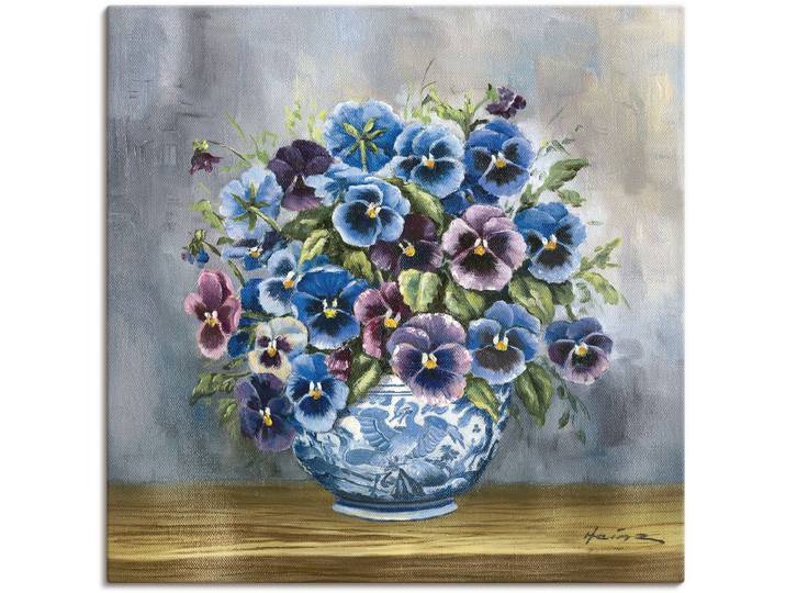 Wandbild ARTLAND Stiefmütterchen , blau (farbe bild(er): blau), B:40cm H:40cm, Bilder, Wandbild, als Alubild, Leinwandbild in verschied. Grössen