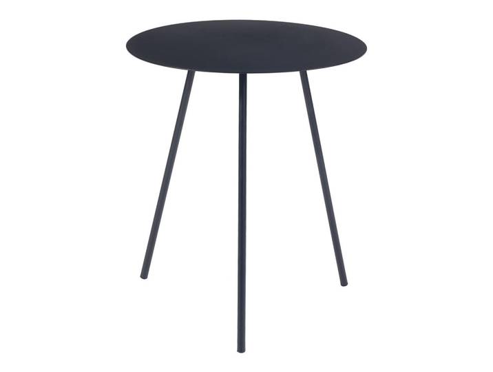 [en.casa] Beistelltisch Sula, Schwarz, Metall, Rund, 40x45x40 cm, Wohnzimmer, Wohnzimmertische, Beistelltisch