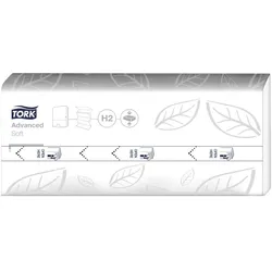TORK Papierhandtücher H2 Advanced 2-lagig, weiß