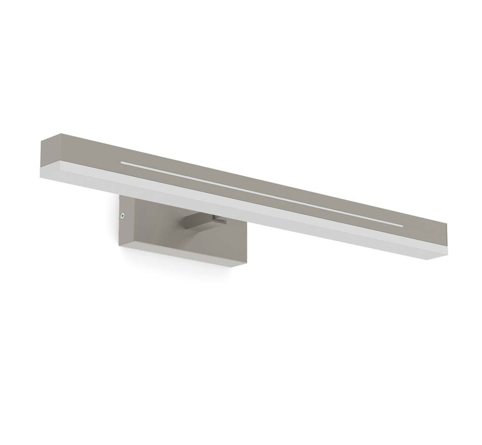 Nordlux Otis LED wandlamp, zilver, 14W, 1300lm, warmwit (3000K), dimbaar, IP44