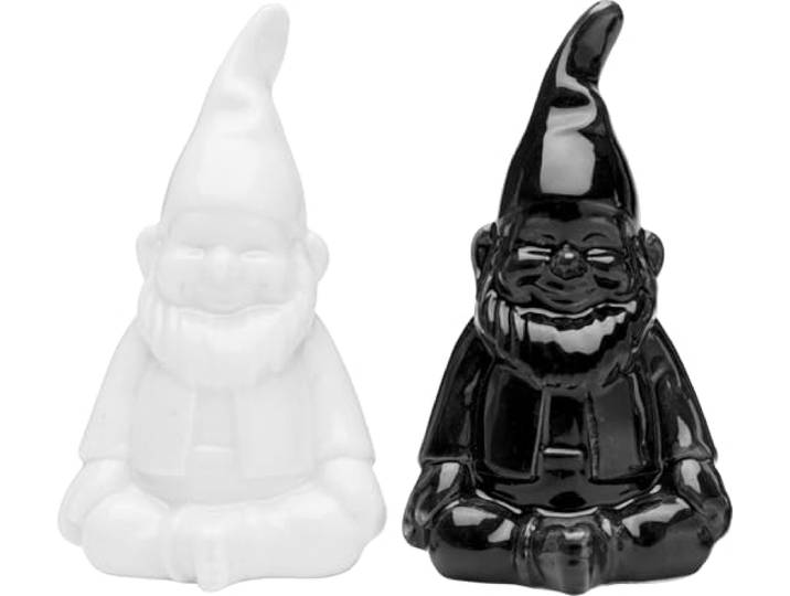 Kare Design Salz und Pfefferstreuer Zwerg, Schwarz-Weiß, (2-Set) für Küche, Schwarz-Weiß, (2-Set), Küche, Accessoire