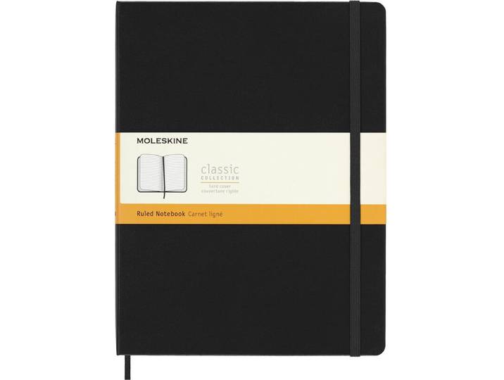 Moleskine Carnet à couverture rigide à lignes Extra Large Noir